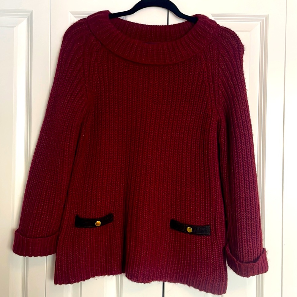 Hallhuber Burgundy Sweater